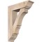 Ekena Millwork Balboa Traditional Smooth Bracket w/ Offset Brace, Douglas Fir, 7 1/2"W x 26"D x 34"H BKT0806X26X34BOA01SDF - alternate 1